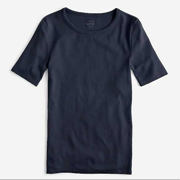 J. Crew Tops - JCrew Slim Perfect Fit Tee Navy - Medium